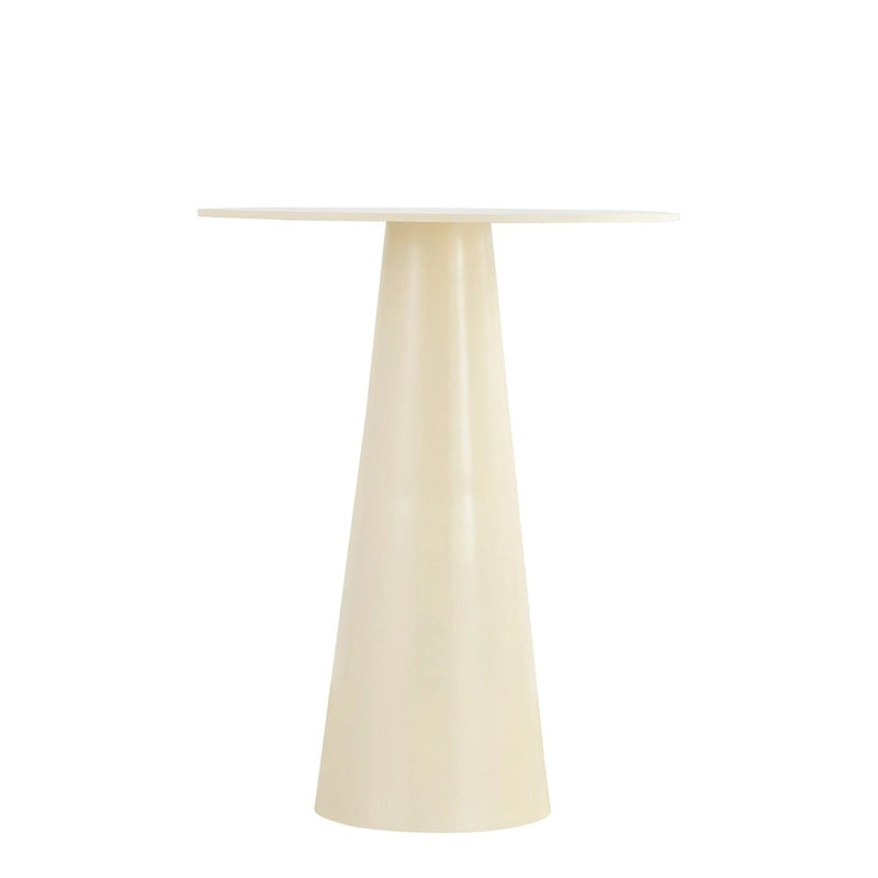 Table d'appoint en aluminium blanc laqué