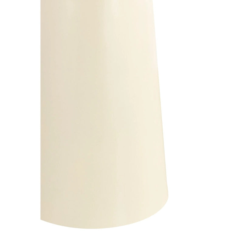 Table d'appoint en aluminium blanc laqué