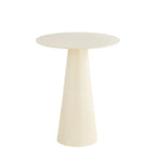 Table d'appoint en aluminium blanc laqué