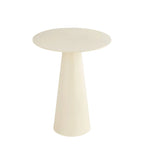 Table d'appoint en aluminium blanc laqué