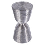 Table d'appoint tambour en fil de fer