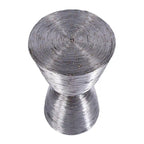 Table d'appoint tambour en fil de fer