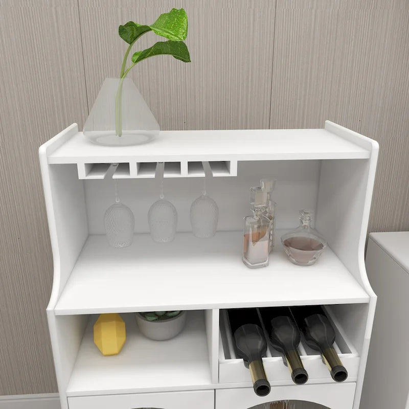 Meuble bar avec casier à vin amovible