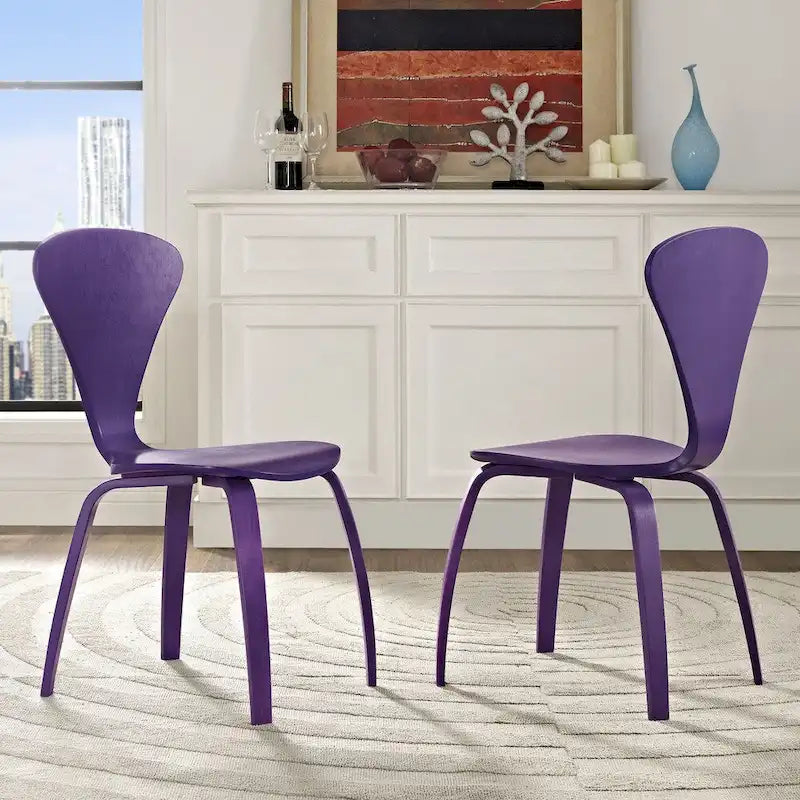Chaises de salle à manger empilables Vortex (Lot de 2)