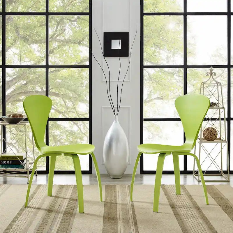 Chaises de salle à manger empilables Vortex (Lot de 2)