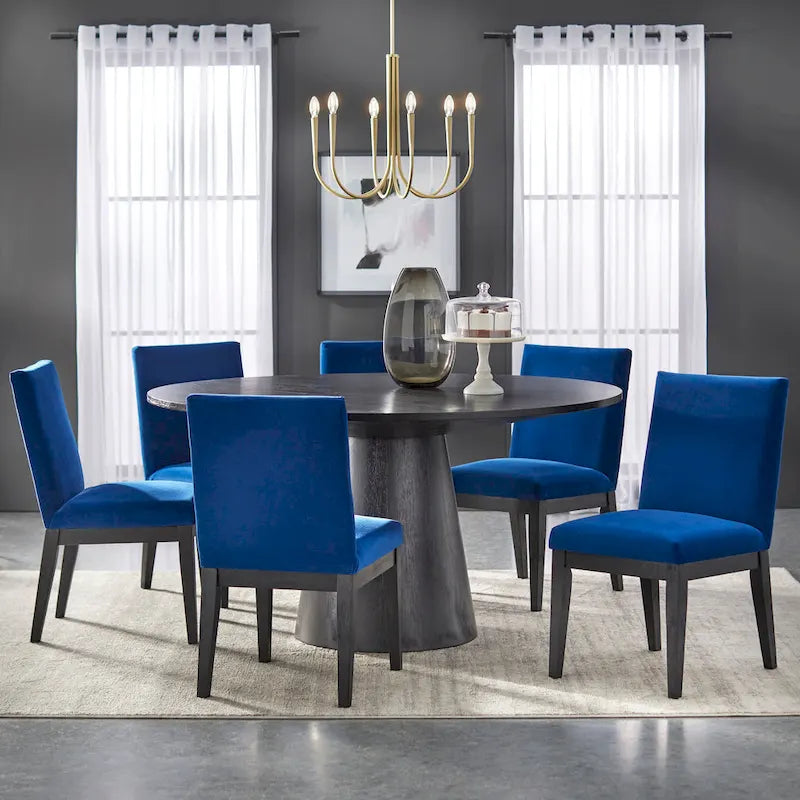 Table à manger ronde à pied central – Jusqu'à 6 places