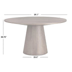 Table à manger ronde à pied central – Jusqu'à 6 places