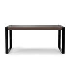 Table de salle à manger rectangulaire moderne industrielle de 66 x 40 pouces