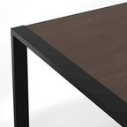 Table de salle à manger rectangulaire moderne industrielle de 66 x 40 pouces