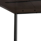 Table de salle à manger rectangulaire moderne industrielle de 66 x 40 pouces