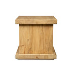Table d'appoint en orme recyclé, naturel