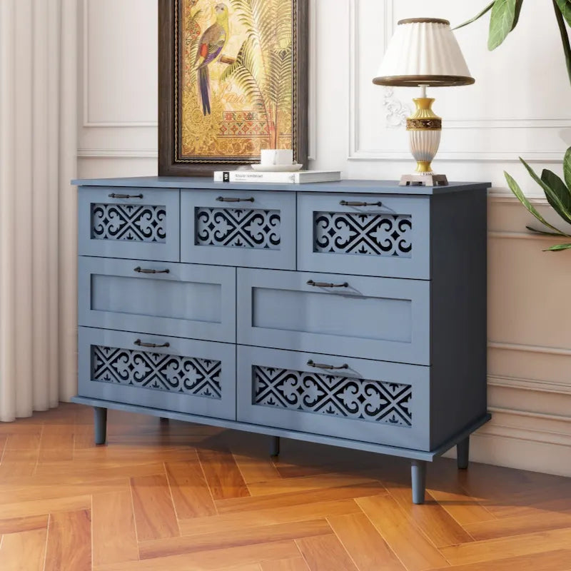 Meuble de rangement 7 tiroirs – Convient pour chambre, salon et bureau