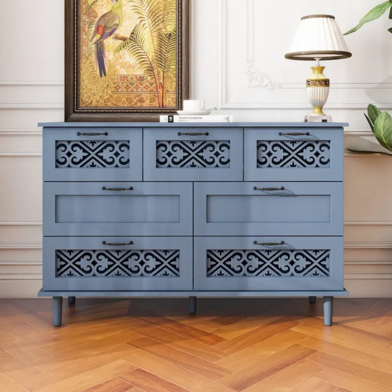 Meuble de rangement 7 tiroirs – Convient pour chambre, salon et bureau