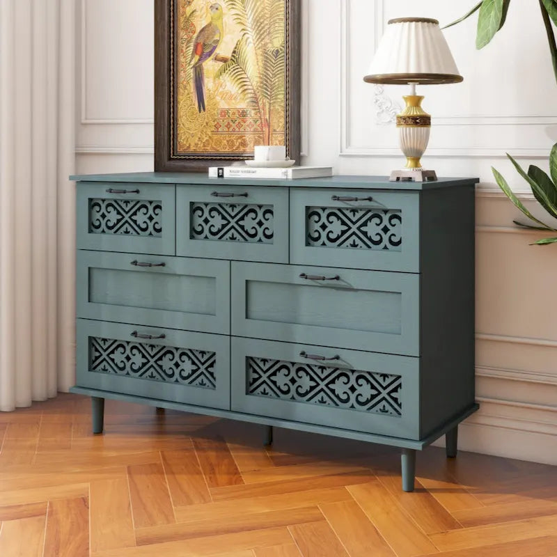 Meuble de rangement 7 tiroirs – Convient pour chambre, salon et bureau