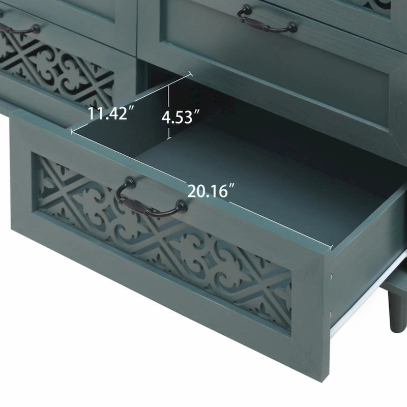 Meuble de rangement 7 tiroirs – Convient pour chambre, salon et bureau