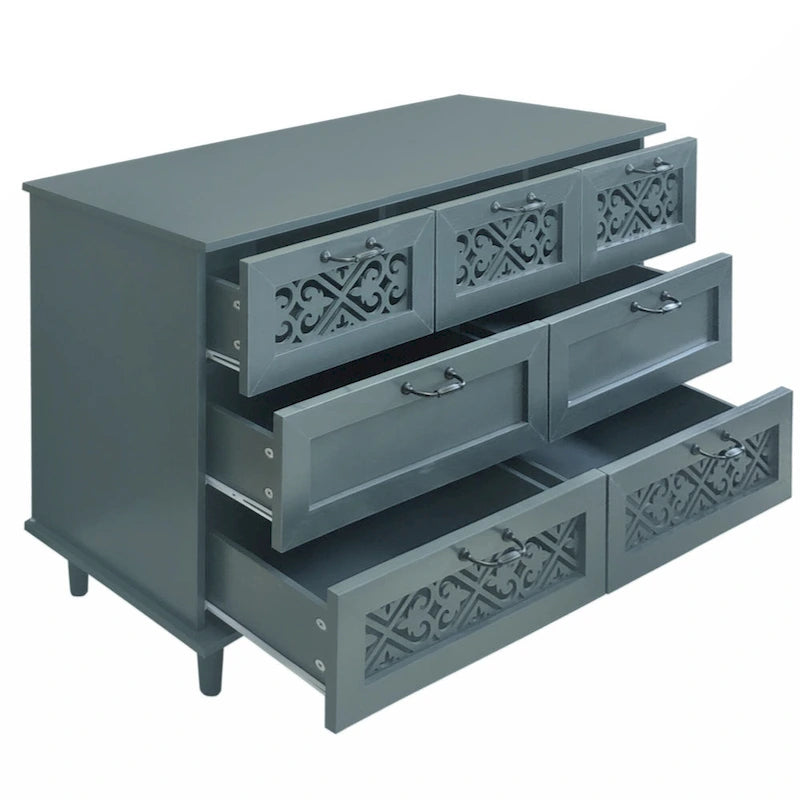 Meuble de rangement 7 tiroirs – Convient pour chambre, salon et bureau