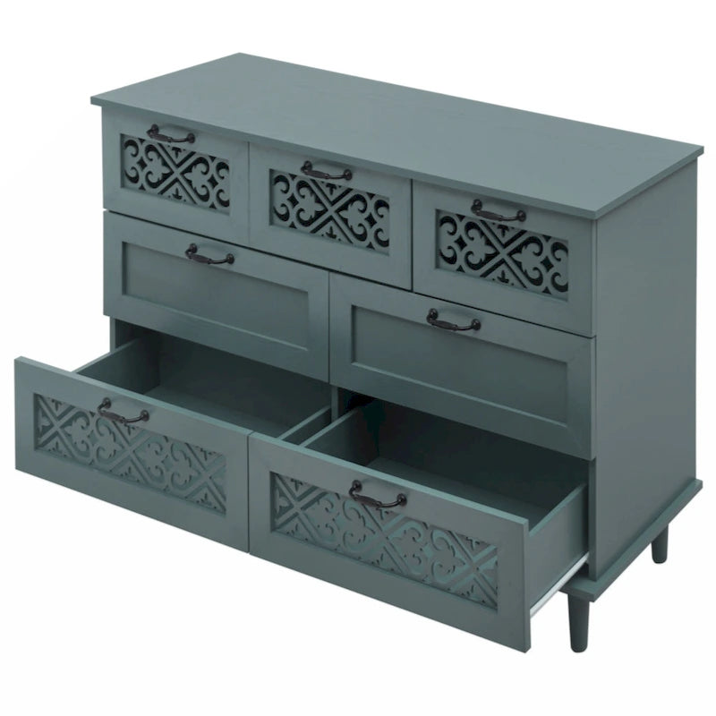Meuble de rangement 7 tiroirs – Convient pour chambre, salon et bureau