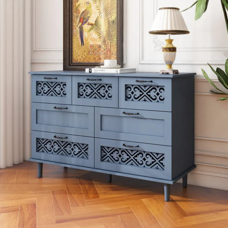 Meuble de rangement 7 tiroirs – Convient pour chambre, salon et bureau