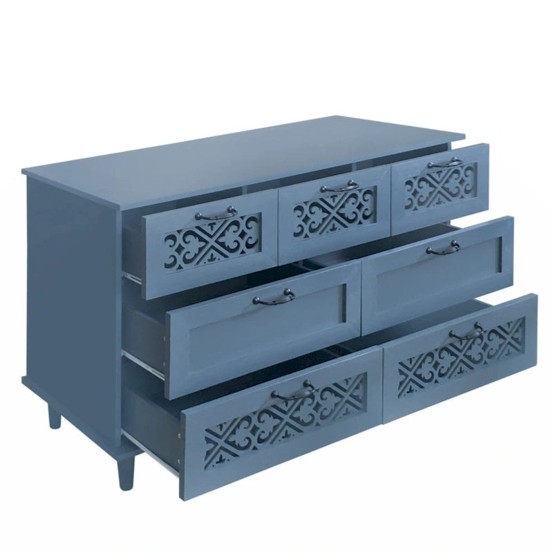 Meuble de rangement 7 tiroirs – Convient pour chambre, salon et bureau