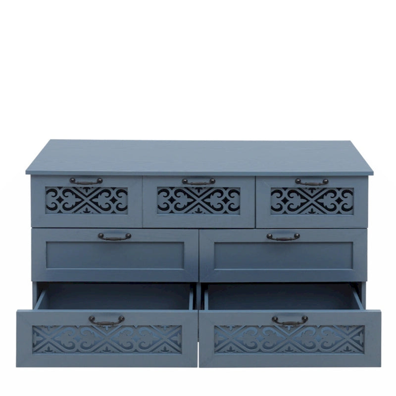 Meuble de rangement 7 tiroirs – Convient pour chambre, salon et bureau