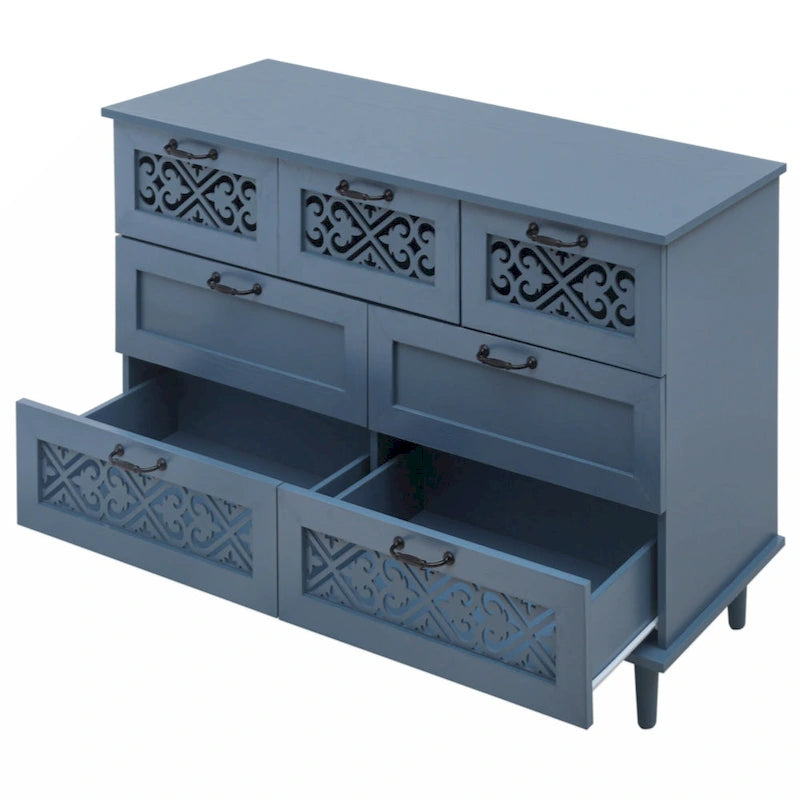 Meuble de rangement 7 tiroirs – Convient pour chambre, salon et bureau