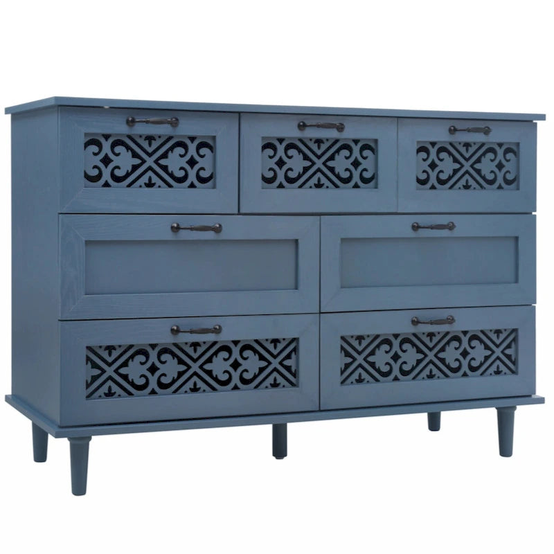 Meuble de rangement 7 tiroirs – Convient pour chambre, salon et bureau