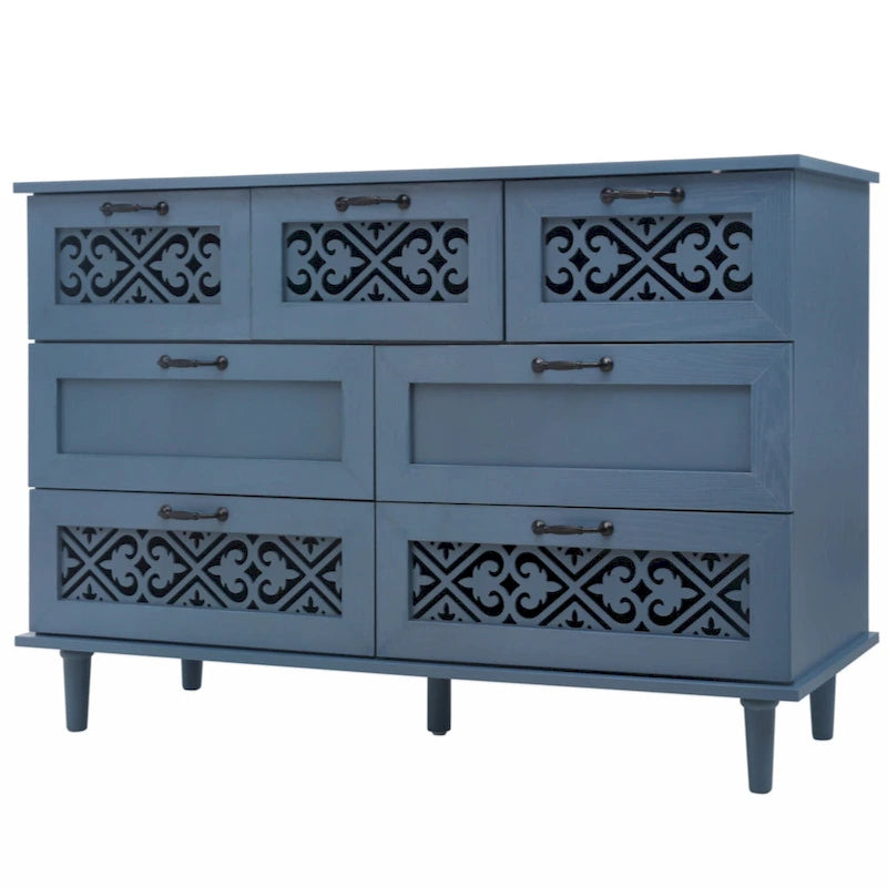 Meuble de rangement 7 tiroirs – Convient pour chambre, salon et bureau