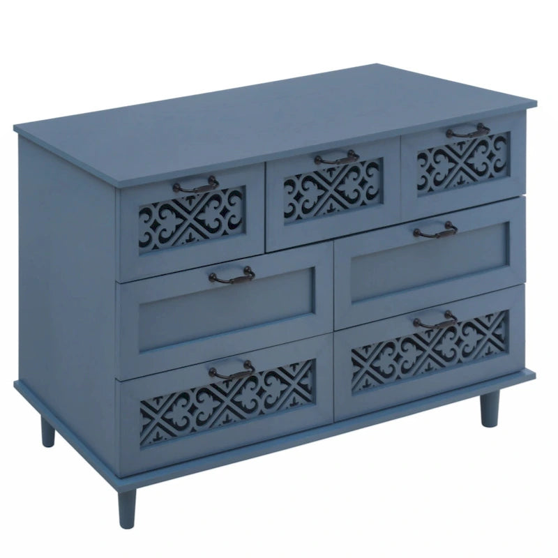 Meuble de rangement 7 tiroirs – Convient pour chambre, salon et bureau